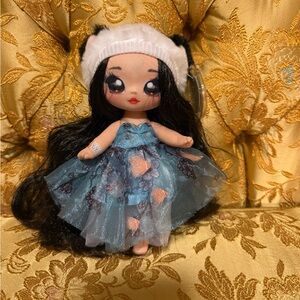 Na! Na! Na! Surprise Cute Doll with Blue Dress and Panda Hat